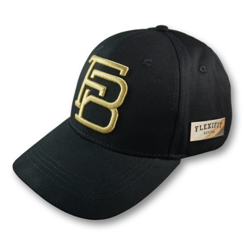 FlexiFit Boxing 'FB' Premium Baseball Cap - Black